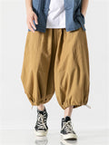 Men's Summer Sports 100% Cotton Relaxed Fit Cropped Pants