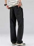 Men's Fashionable Casual Solid Straight Leg Pants