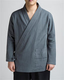 Oriental Style Long Sleeves Linen Shirt for Men