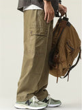 Men's Spring Casual Drawstring Multi-Pocket Cargo Pants