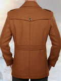 Male Stylish Wool Blend Removable Inner Liner Jacket