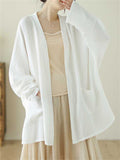 Ladies Zen Style Mid Length Open Front Jackets