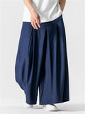 Male Super Loose Wide Leg Solid Color Pants