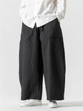 Male Winter Fleece Lined Casual Oversized Pants