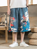 Soft Smooth Oversized Print Beach Shorts for Men