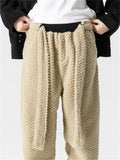 Men's Faux Woolen Warm Fluffy Pants for Cold Winter