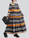 Mini Polka Dot Multicolor Stripes Female Casual Dress