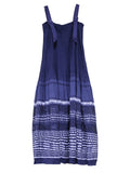 Ladies Bohemian Style Embroidery Sleeveless Pleated Swing Dress