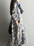 Women's Ethinc Style Print Crew Neck Long Sleeve Autumn Dress