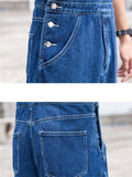 Men's Classic Wear Resistant Loose Denim Overalls