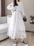 Leisure Butterfly Embroidery Fairy Tulle Skirt for Women