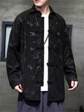 Men's Chinese Style Lapel Bamboo Corduroy Jacket