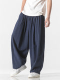 Men's Trendy Cozy Cotton Linen Casual Straight-Leg Pants