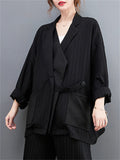 Women's Office Notched Collar Single Breasted Casual Suit Coat