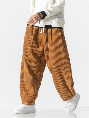 Men's Autumn Oversized Warm Corduroy Harem Pants