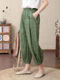 Spring Summer Women's Loose Thin Elastic Pants