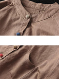 Women's Casual Multicolor Button Long Sleeve Shirt