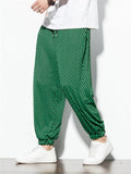 Men's Fashionable Two Color Checkered Pattern Pants