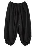 Oversized Ankle Band Lantern Pants for Male