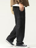 Men's Spring Casual Drawstring Multi-Pocket Cargo Pants