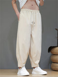 Breathable Ice Silk Ankle Tied Casual Pants for Men