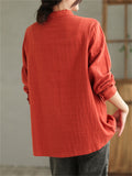 Women's Temperament Sweet Solid Color Shirts