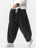 Men's Autumn Oversized Warm Corduroy Harem Pants