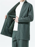 Men's Chinese Style Linen Cotton Knot Button Jacket