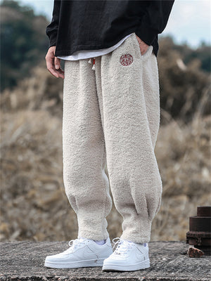 Men's Faux Lamb Wool Super Warm Winter Pants