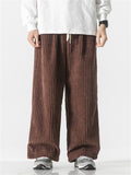 Men's Drawstring Trendy Youth Corduroy Pants