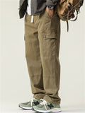 Men's Spring Casual Drawstring Multi-Pocket Cargo Pants