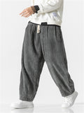 Men's Autumn Oversized Warm Corduroy Harem Pants