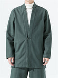 Men's Chinese Style Linen Cotton Knot Button Jacket