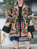 Women's Loong Embroidered Lace-Up Ethnic Style Jacket