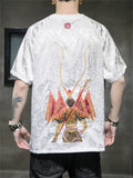 Men's Chinese Style Monkey King Embroidery Retro T-shirt