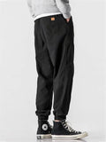 Spring Autumn Men's Casual Ankle Tie Cargo Pants