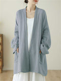 Ladies Zen Style Mid Length Open Front Jackets