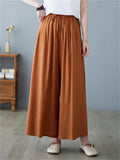 Summer Relaxed Linen Yoga Wide Leg Pants for Women