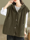 Women's Loose Wear-Resistant Sleeveless Cargo Jackets