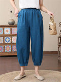 Spring Summer Women's Loose Thin Elastic Pants