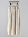 Women's Summer Comfortable Linen Yoga Wide Leg Pants