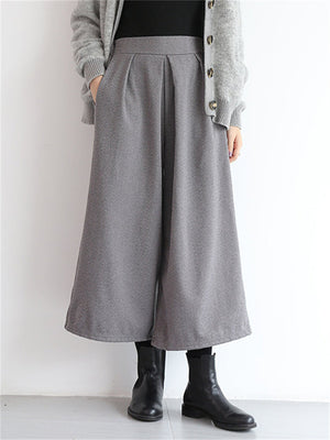 Women's Leisure Pure Color Oversized Wide Leg Pants