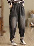 Ladies Patchwork Contrast Color Spring Autumn Jeans