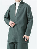 Men's Chinese Style Linen Cotton Knot Button Jacket