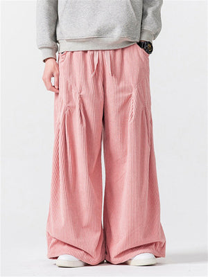 Men's Unique Comfortable Wide Leg Corduroy Trousers