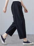 Elastic Waist Casual Durable Pants for Women