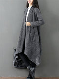 Female Cozy Elegant Irregular Mid-length Cape Coats