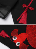 Women's Little Goldfish Embroidered Cheongsam Dresses