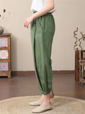 Spring Summer Women's Loose Thin Elastic Pants