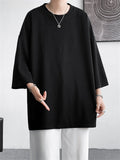 3/4 Sleeve Comfortable Textured Shirts for Male